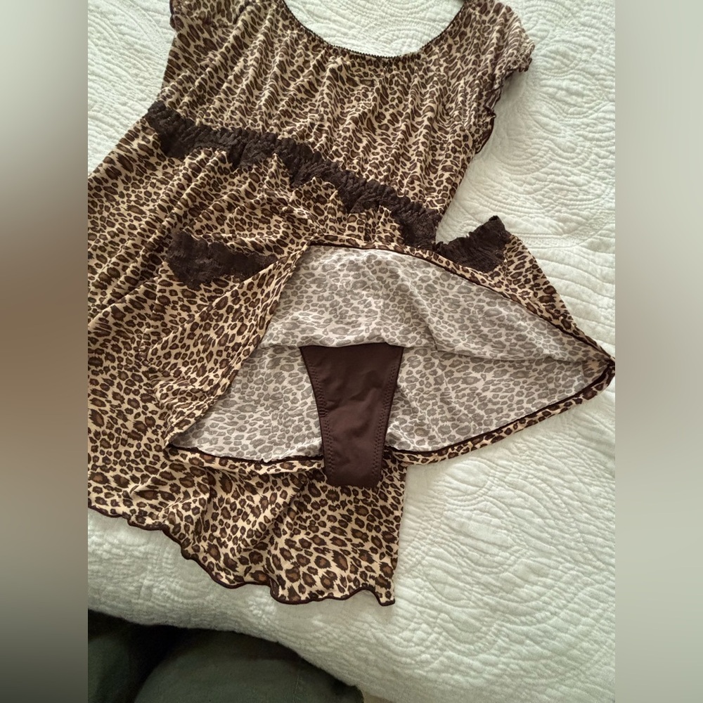 Sephora Leopard Print Lingerie Set for women M Size - Picture 2 of 15